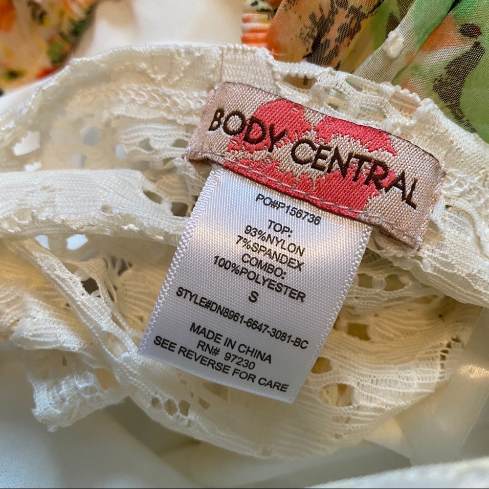 Body Central Strapless Floral Dress - Picture 8 of 8